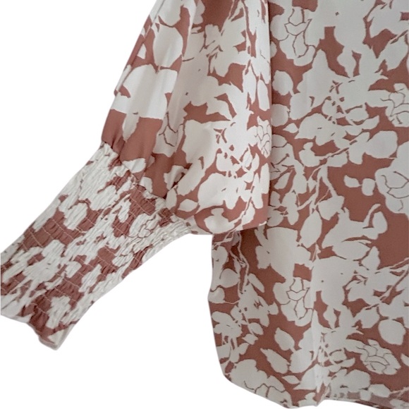 Floral Print Women's Elegant Long Sleeve Blouse - Picture 7 of 8